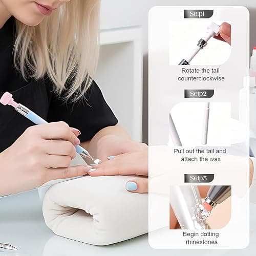 Automatic Refillable Wax Pen, 2026 New Diamond Art Pen with Extra Wax, Diamond-Nail Art Refillable Wax Pen, Automatic DiamondPainting Tool for DIY Craft (Gradient Pink) thumbnail 4