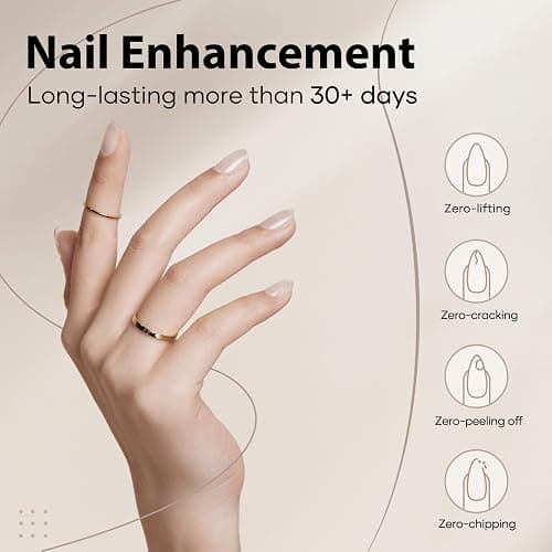 COLORTIFIC Builder Nail Gel, 2 Pcs 15ml 7 in 1 Clear Builder Gel for Nails Strengthener Apex Thickening Extension Rhinestone Glue in a Bottle thumbnail 3
