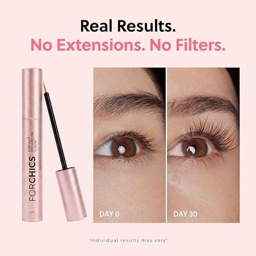 ForChics Lash Growth and Volume Duo - Growth Serum + Nourishing Mascara | 24/7 Lash Transformation System - Prostaglandin-Free, Hormone-Free - Instant Volume + Long-Term Growth thumbnail 6
