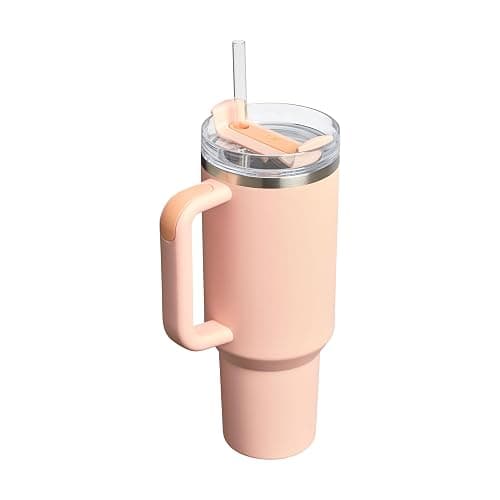 STANLEY Quencher H2.0 Flowstate Tumbler 1.2L - Cold for 11 Hours - Iced for 48 Hours - Metal Water Bottle with Straw, Handle and Lid - Dishwasher Safe - Travel Mug for Cold Drinks - Orange Cream thumbnail 8