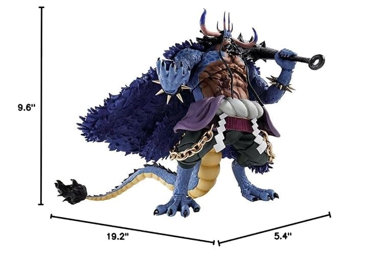 TAMASHII NATIONS - One Piece - Kaido King of The Beasts (Man-Beast Form) S.H.Figuarts Action Figure thumbnail 3