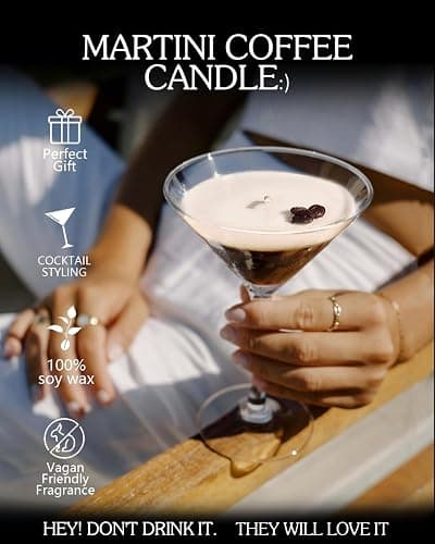 Vaiheng Martini Coffee Candles Gifts for Women, Scented Candles Unique Gifts for Women,Funny Cute Cool Cereal Soy Wax Candle for Home, Bedroom,Coffee Bar Scented for Christmas, Birthday,Halloween thumbnail 2