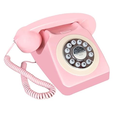 Corded Retro Phone, TelPal Vintage Old Phones, Classic 1930's Antique Landline Phones for Home & Office Decor, Novelty Hotel Telephone with Redial - Image 1