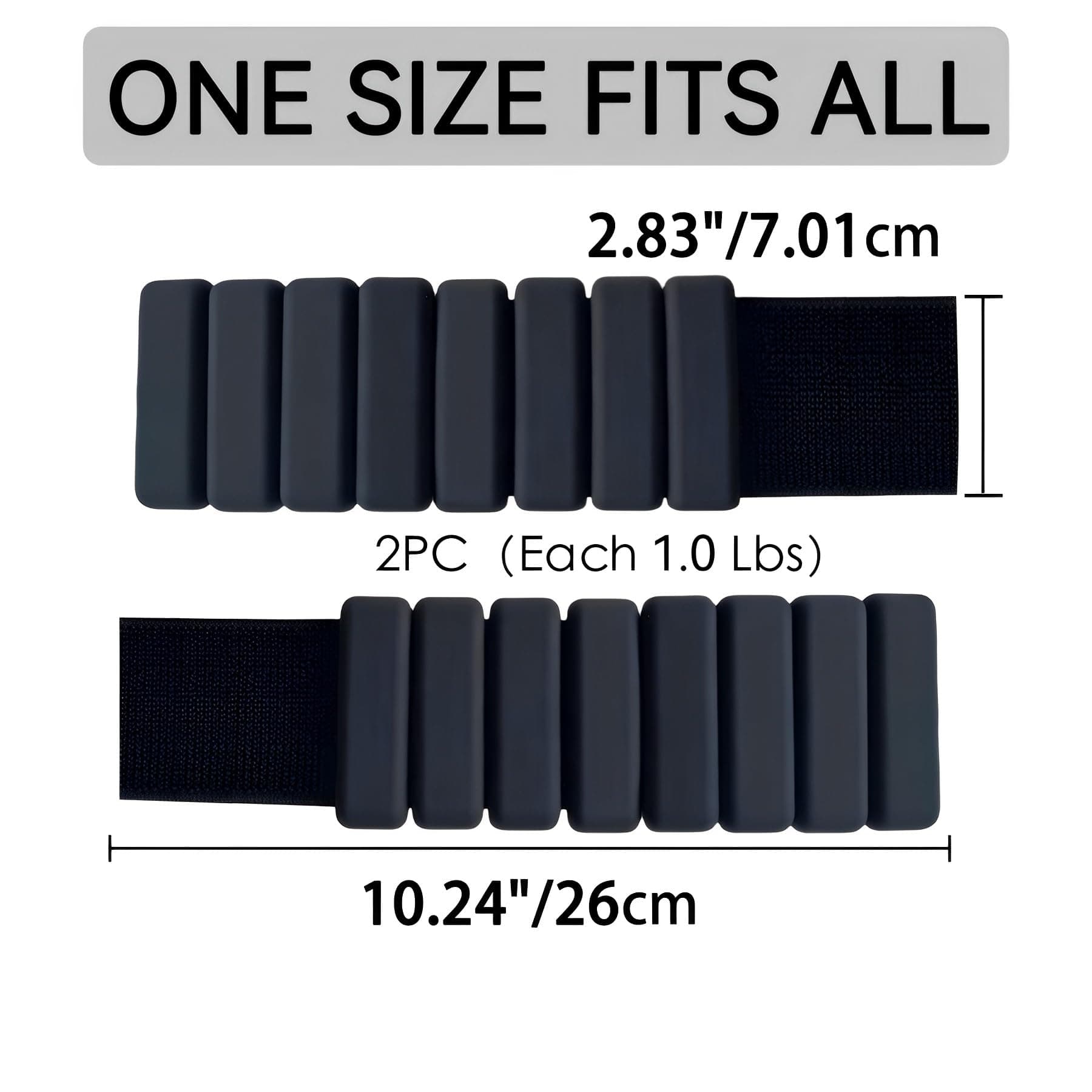 Holyfire Adjustable Ankle Weights, Wrist & Ankle Weights for Home Gym, Use for Yoga, Dance, Pilates, Aerobics and Walking, pack of 2, 2Lbs thumbnail 5