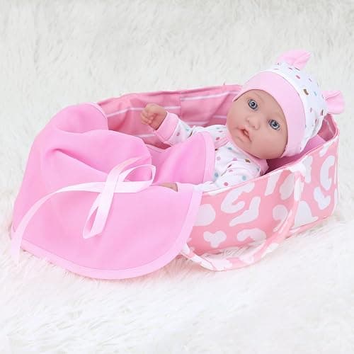 ZITA ELEMENT 12″ Baby Doll Sleeping Basket Set in Gift Box - 13 Piece Soft Baby Doll with Accessories, for Girls Ages 3+ thumbnail 7
