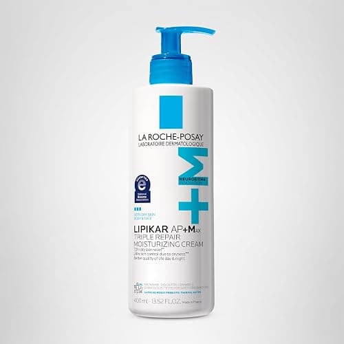 La Roche-Posay Lipikar AP+MAX Triple Repair Moisturizing Body Cream | Face and body lotion for dry skin with shea butter and niacinamide. Gentle on very dry, rough, sensitive skin. thumbnail 10