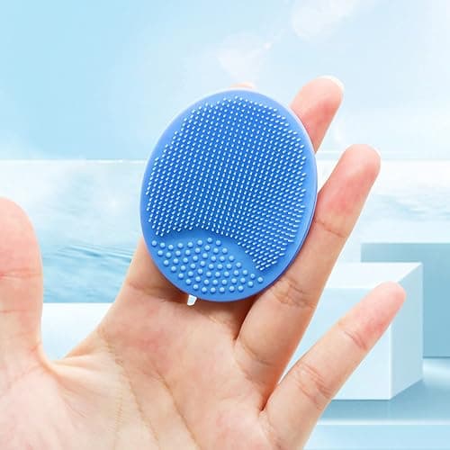 Silicone Facial Cleansing Brush - 4 Pack Face Scrubber & Exfoliator for Deep Cleaning, Soft Brush, Blackhead & Acne Pore Care thumbnail 4