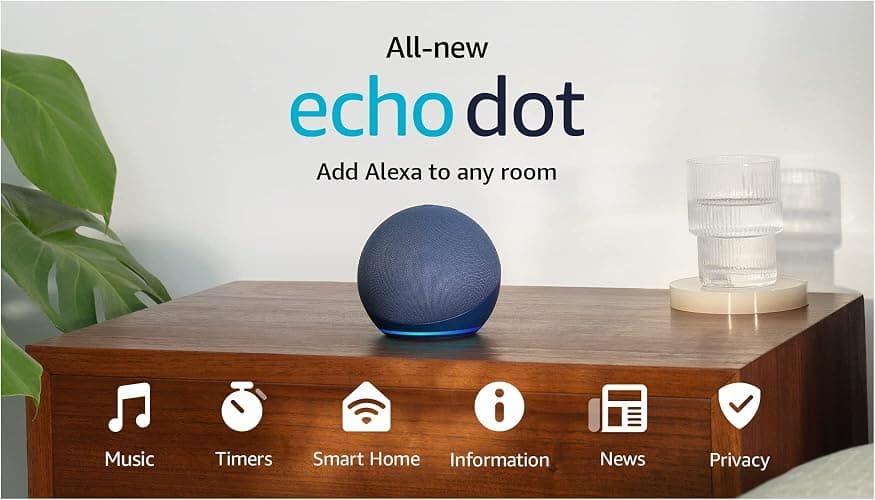 Amazon Echo Dot (newest model) - Vibrant sounding speaker with Alexa+ Early Access, Great for bedrooms, dining rooms and offices, Deep Sea Blue thumbnail 12
