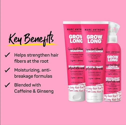 Marc Anthony Grow Long Biotin Shampoo, Conditioner, & Leave-In Spray - Mothers Day Gifts thumbnail 2