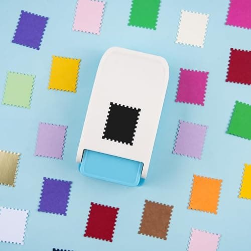 OTCRAFT Rechteckiger Briefmarkenstanzer, 2,54 x 2,03 cm, Hebelwirkung, Bastelstanzer für Papierbasteln, Scrapbooking, handgefertigter Papierstanzer zum Basteln, Scrapbooking, Kartenherstellung thumbnail 5