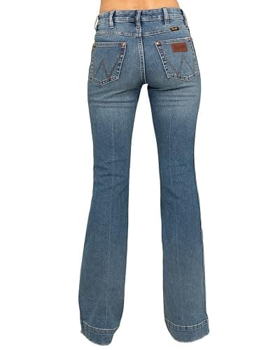 Wrangler Women's Retro Vintage Medium Shelby Trouser Jeans - 11MPESY 26W x 30L Blue - Image 1