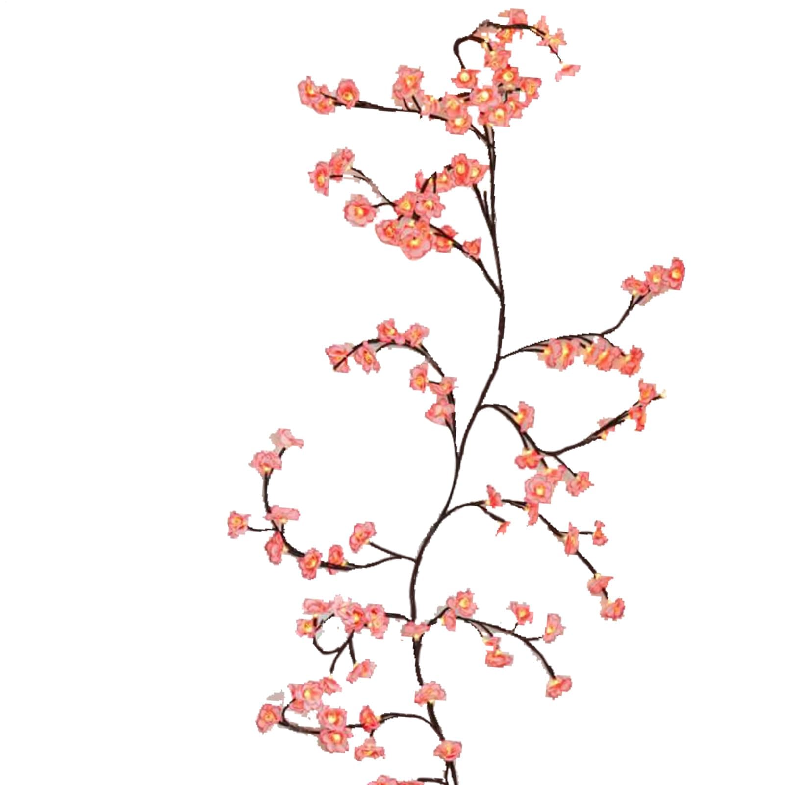 LED Tree Branch Lights for Wall - Pink Flowers Enchanted Willow Vine Lights,8 Modes Indoor Wall Decor for Home Living Room Bedroom Holiday Christmas Window Door thumbnail 9