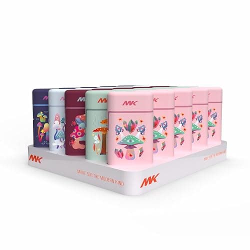 MK Lighter Torch Flame Pocket Lighters, Refillable and Multipurpose, Ideal for Candles, BBQ, Camping, and Everyday Use (Mushroom Design) thumbnail 6