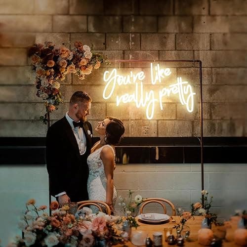 DAKABUKA You are Like Really Pretty Neon Sign Warm White Room Decor LED Neon Signs Wall Decor for Bedroom Bachelorette Party Teen Girls Room with Dimmable Switch USB Power(16.9 * 10.6inches) - Warm White1 thumbnail 6