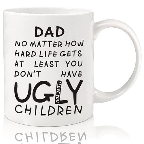 Fathers Day Dad Gifts from Daughter Son Wife: 11oz Funny Coffee Mug for Father,Unique Christmas Presents for Dad Husband Men Him,Heartwarming Retirement Anniversary Birthday Gifts for Daddy Stepfather - Image 1