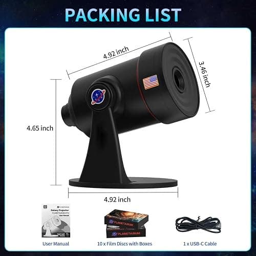 [2025 8th Gen] Star Projector, Galaxy Projector for Bedroom Night Light with Timer, Mood Lighting, Solar System Realistic Space Planetarium Projector Moon Lamp, Room Decor for Ceiling Kids Adults thumbnail 8