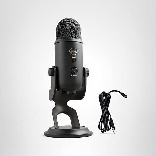 Logitech for Creators Blue Yeti USB Microphone for Gaming, Streaming, Podcast, YouTube, Discord, PC, Studio Sound, Plug & Play-Blackout thumbnail 12