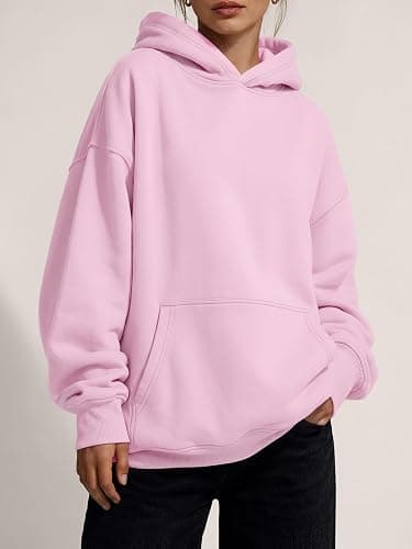 Trendy Queen Women Oversized Hoodies Fall Outfits | Gentle Skin Feel, Aesthetic Drop Shoulder, Large Kangaroo Pocket, Seamless Daily Outfit Match thumbnail 2