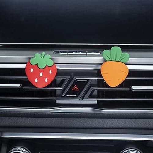 BlingSHD 2 Pcs Strawberries Car Air Vent Clips Perfume Clip Car Decorative Clip,Strawberries thumbnail 5