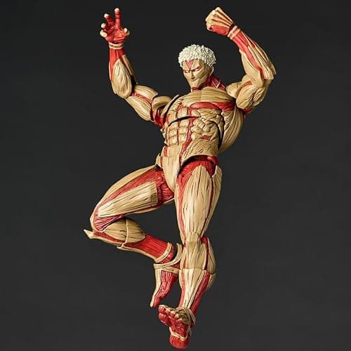LUNK Reiner Braun Action Figure Movable Joints Anime Figures Statue with Interchangeable Accessories Fighting Titan Form Eren Jaeger Figurine Collectible 6.7IN thumbnail 3