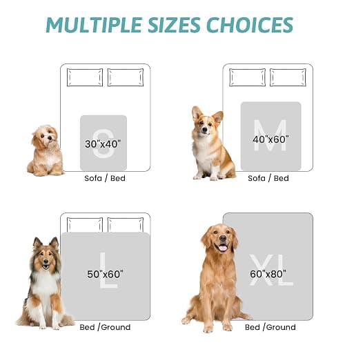 COZY KISS Faux Fur Waterproof Pet Blanket, Deer Print, 150x200cm, Brown | Luxury Christmas Blanket Washable, Woman Sofa Bed Couch Throw, Liquid Pee Proof for Large Dog or Cat, Reversible, Super Soft thumbnail 8