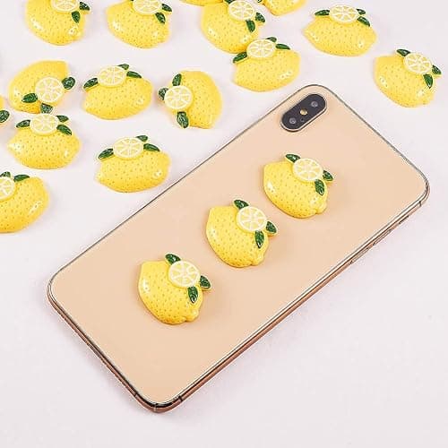 LiQunSweet 20 Pcs Flatback Cabochons Lemon Fruit Yellow Miniature Food Art Supply Decoden Charm DIY Embellishment Phonecase Hair Clip Craft Jewelry Making thumbnail 8