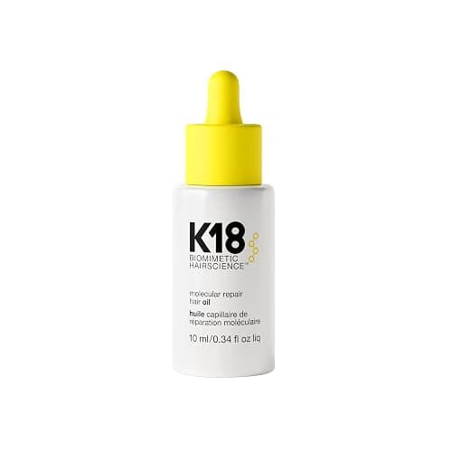 K18 Molecular Repair Hair Oil, Weightless Oil for Stronger, Healthier Hair, Suitable For All Hair Types - 0.34 Fl Oz (Pack of 1) - Image 1