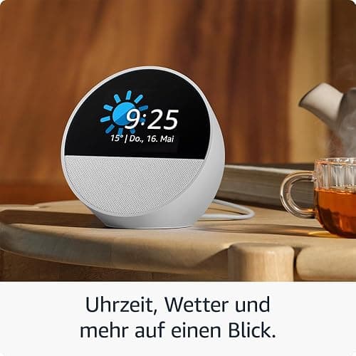 Amazon Echo Spot - Weiß thumbnail 2