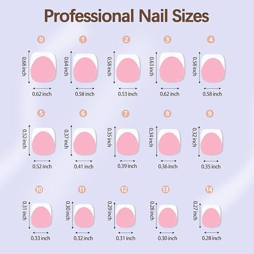 Misssix Press on Toenails Short, French Tip Toe Nails Square Pink | 150pcs Soft Gel Fake Toe Nail Tips Extensions for Women Nail Art DIY 15 Sizes thumbnail 5