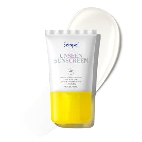 Supergoop! Unseen Clear Face Sunscreen - SPF 40 - Invisible + Broad Spectrum + Makeup-Gripping Primer - Weightless, Scentless, Oil Free - For All Skin Types & Tones - 0.5 fl oz - Image 1