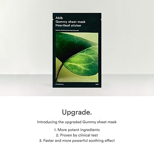 Abib Gummy Sheet Mask 10 Sheets Heartleaf (Soothing) thumbnail 3