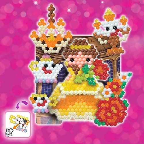 Aquabeads Disney Princess Creation Cube, Complete Arts & Crafts Bead Kit for Children - Over 2,500 Beads & Display Stand The Create Belle, Ariel, Tiana, Rapunzel and More, Multicolor (31773) thumbnail 4