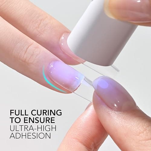 GAOY Nail Glue Gel for Acrylic Tips, 16ml Clear Glue Gel for Sheer Press on Nails for Long Lasting UV Light Cure DIY thumbnail 5