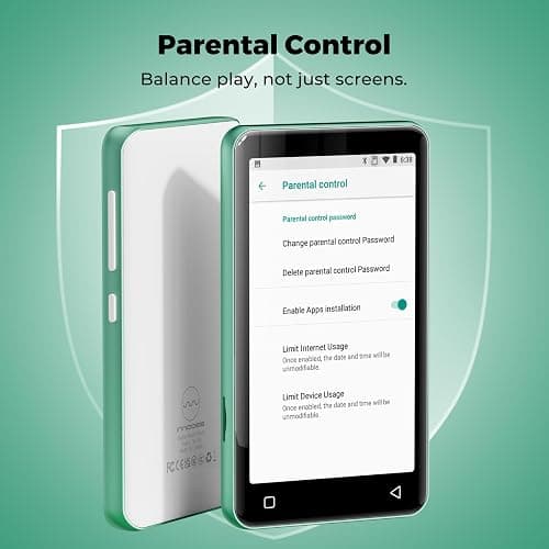 MP3 Player with Bluetooth and WiFi 80GB, innioasis MP3 Player for Kids with spotify, Spotify Kids, Pandora, Amazon Music, 4 inch Full Touch Screen Music Player, Android MP4 Player Green thumbnail 4