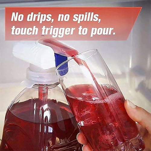 2 Packs Automatic Drink Dispenser Hands- Milk for Fridge Gallon Anti-Spill Fits Most Bottles and Jugs Easy to Use Elderly Suitable Home Kitchens Must Have Household Tool thumbnail 5