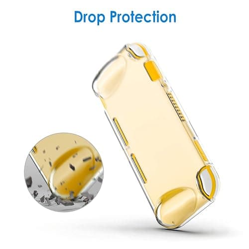 JETech Grip Case for Nintendo Switch Lite, HD Clear | Ergonomic Grip Design, Shock-Absorbing Protection, Anti-Scratch Clear Back, Slim Fit thumbnail 5