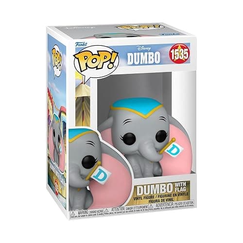 Funko Pop Disney: Dumbo - Dumbo with Flag - Collectable Vinyl Figure - Gift Idea - Official Merchandise - Toys for Kids & Adults - Cartoon/Animation Fans - Model Figure for Collectors and Display - Image 1