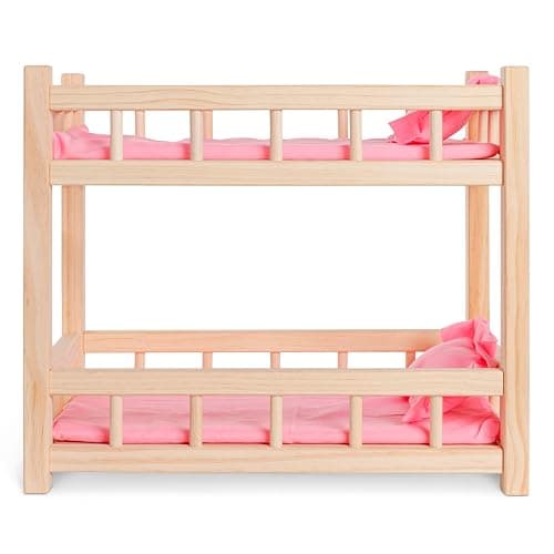Wooden Doll Bunk Bed For Up To 14" Dolls - Great gift, perfect doll accessory thumbnail 6