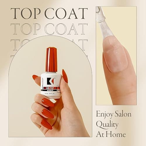 KUPA GelFinity - Soak Off Gel - Top Coat Glossy Finish (No-Wipe) 0.5 Fl Oz thumbnail 5