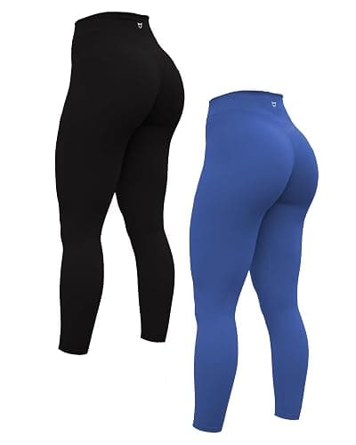 Women's Yoga Pants 7/8 High Waisted Workout Yoga Leggings for Women Butt Lifting Tummy Control Booty Tights - Image 1