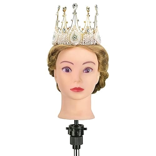 Neverland 26-28" Training Hairdressing Mannequin Head with Tripod, Blonde | For cosmetology students & stylists to practice braiding & styling. Includes mannequin head, tripod stand & tool kit. thumbnail 8