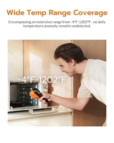 AccuMEMS GT14S Thermal Imaging Camera with Thermometer Mode, Ultra-Light 240g, -4°F~1022°F Range, 14H Runtime, Live Tracking with Edge-Enhanced Display, Infrared Camera for HVAC/Electrical Inspection thumbnail 4