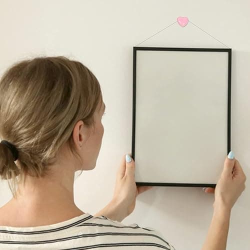100pcs Push Pins, 0.47inch Plastic Pushpins Pink Push Pins Heart Shaped Cute Thumb Tacks Decorative for Home School Office Notice Board Cork Board thumbnail 6