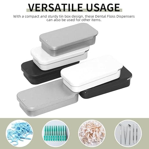 SKYPIA Lip Balm Tins Slide Top Tin Containers for Lip Balm Crafts Storage Kit - 0.25oz 3 Pack (SILVER) thumbnail 3
