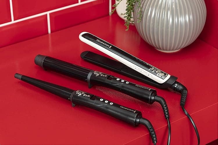 Remington Ferro Arricciacapelli - Per ricci grandi 32 mm- Pearl Digital: Rivestimento in ceramica con vere perle; Display LCD 130-210°C, Guanto termico, onde delicate per capelli forti, CI9533 thumbnail 5