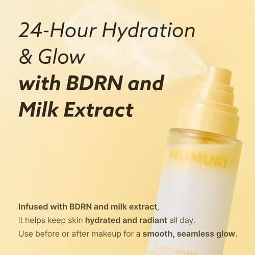 MUMUKI Honey Banana PDRN Mist | Plant PDRN & BDRN Anti Aging Face Mist with Collagen & 10 Hyaluronic Acids | Hydrating Face Spray, Korean Skincare Cream Mist, 3.38 fl oz thumbnail 3