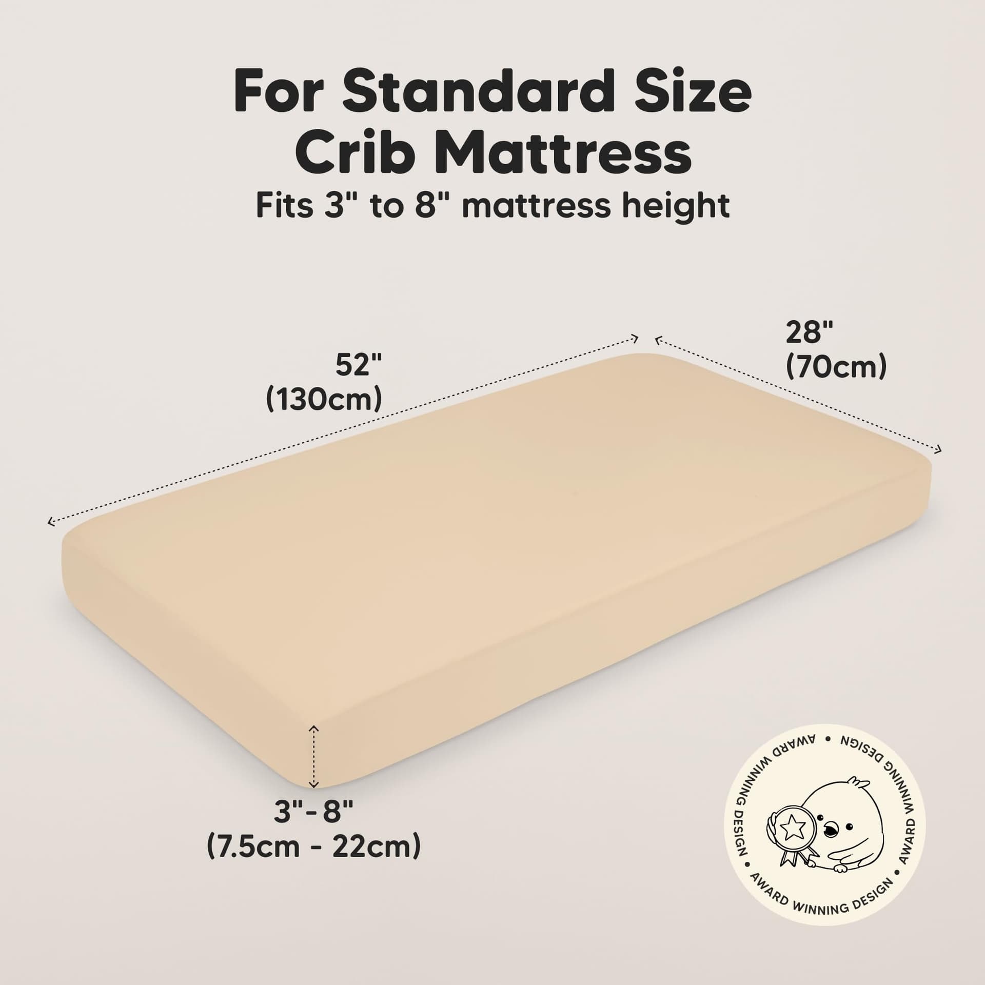 KeaBabies 2-Pack Bamboo Baby Cot Sheets for Boys, Girls - 130x70 Jersey Fitted Toddler Bed Sheets Neutral, Breathable Cot Mattress Cover for Standard Baby Bedding, Soft & Cozy (Rust) thumbnail 3
