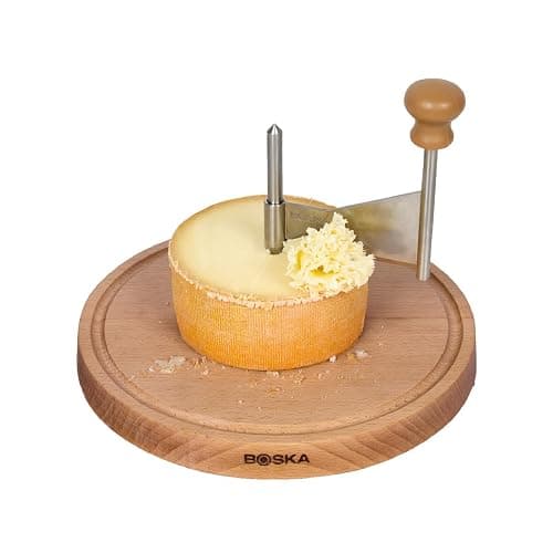 BOSKA Cheese Curler Amigo - The Original with 10-year Warranty - Cheese Wheel for i.a. Tete de Moine, Girolle & Chocolate - Cheese Shaver made of Stainless Steel - Image 1