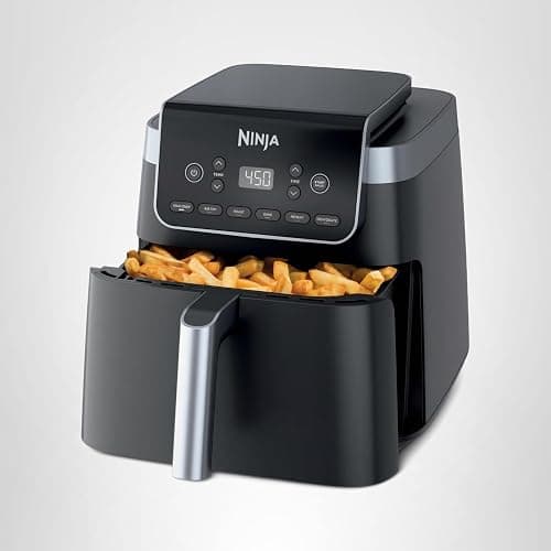 Ninja | Air Fryer | 6.5 QT Pro XL Capacity fits 9lbs of Wings | 6-in-1 Max Crisp, Air Fry, Roast, Bake, Reheat & Dehydrate | Nonstick Basket, Crisper Plate & Recipe Guide | Grey | AF181 thumbnail 12
