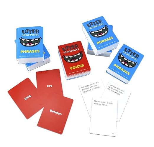 PlayMonster Utter Nonsense -- The Crazy Game of Voices and Accents -- Ridiculous Family Fun -- Ages 8+ -- 4-20 Players, Red thumbnail 3